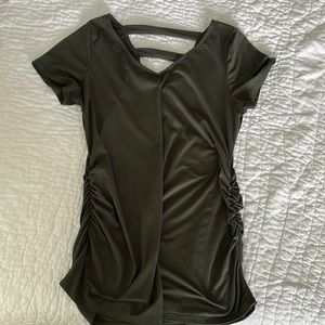 STITCH FIX - Full Moon - Sophy Maternity Back Detail Knot Top - Olive Color